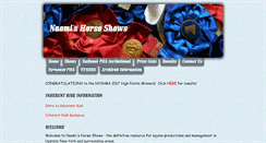 Desktop Screenshot of naomishorseshows.com