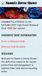 Mobile Screenshot of naomishorseshows.com